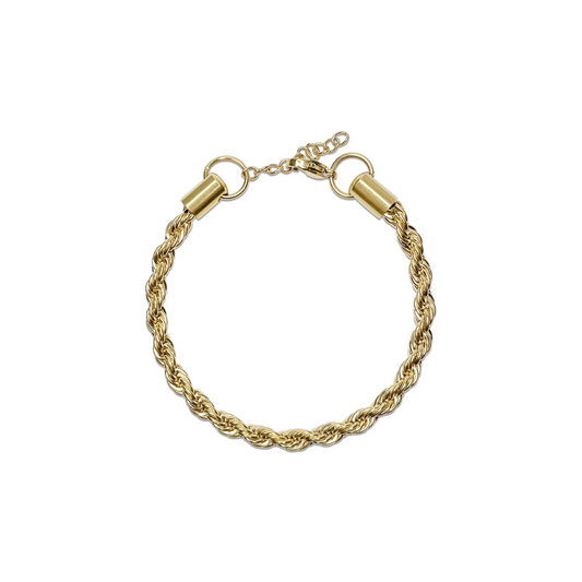 Ange Rope Chain Bracelet- Gold