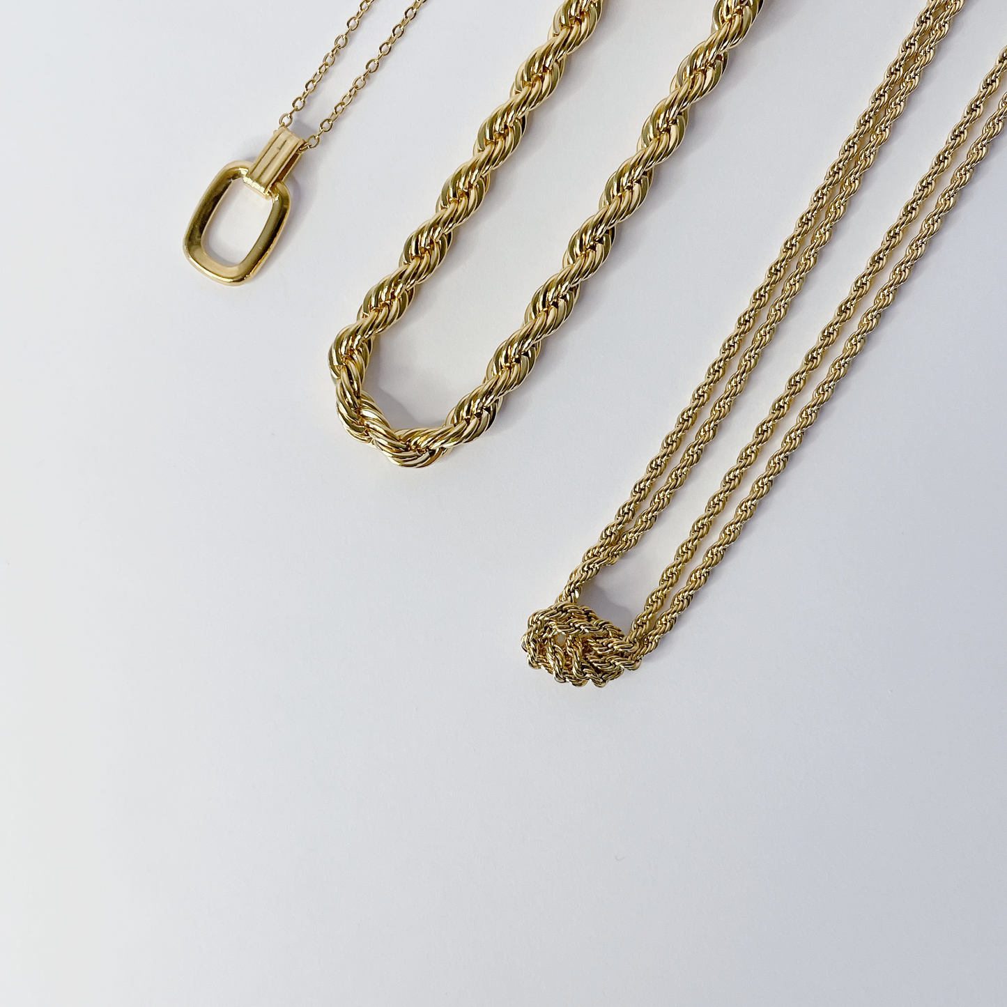 Ange Rope Chain Necklace- Gold