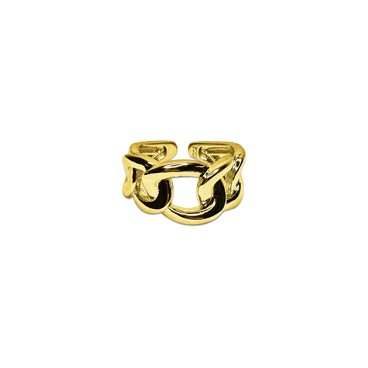 Asta Chain Open Ring- Gold