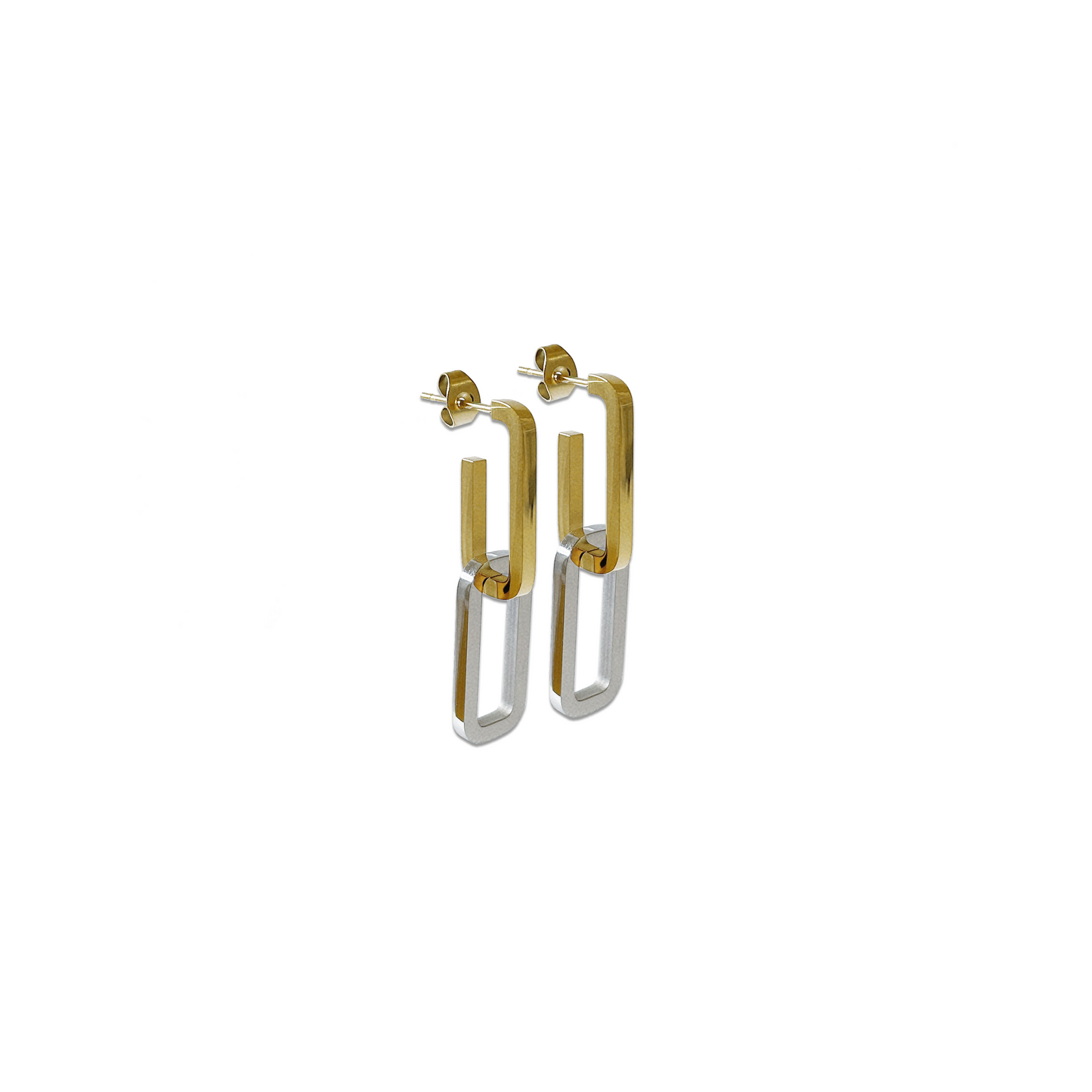 Duri Chain Hoop Earrings