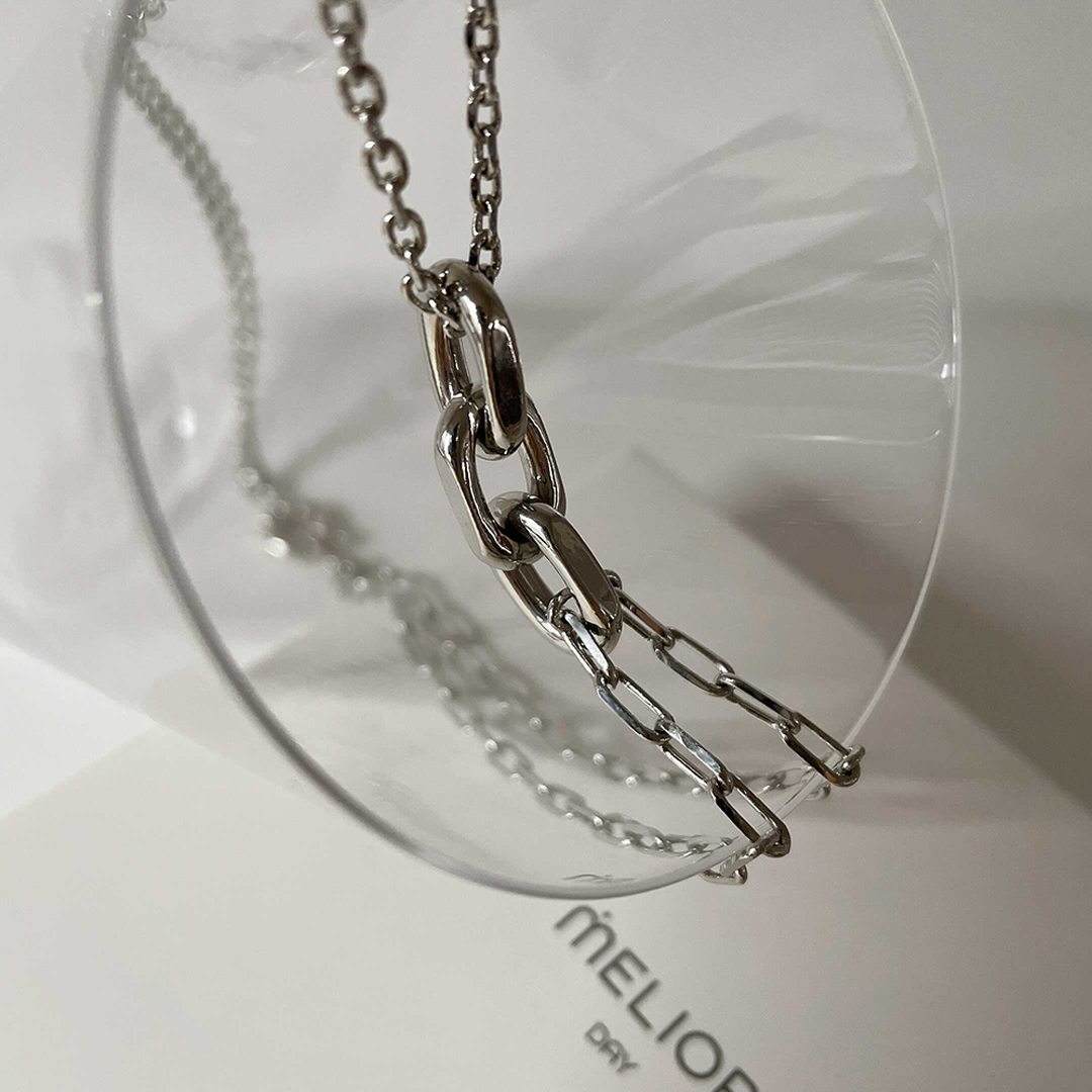 Ziva Chain Necklace-Silver