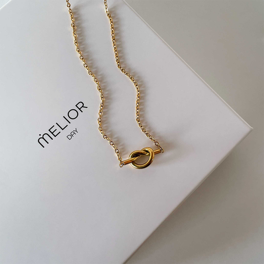 Edan Knot Necklace-Gold