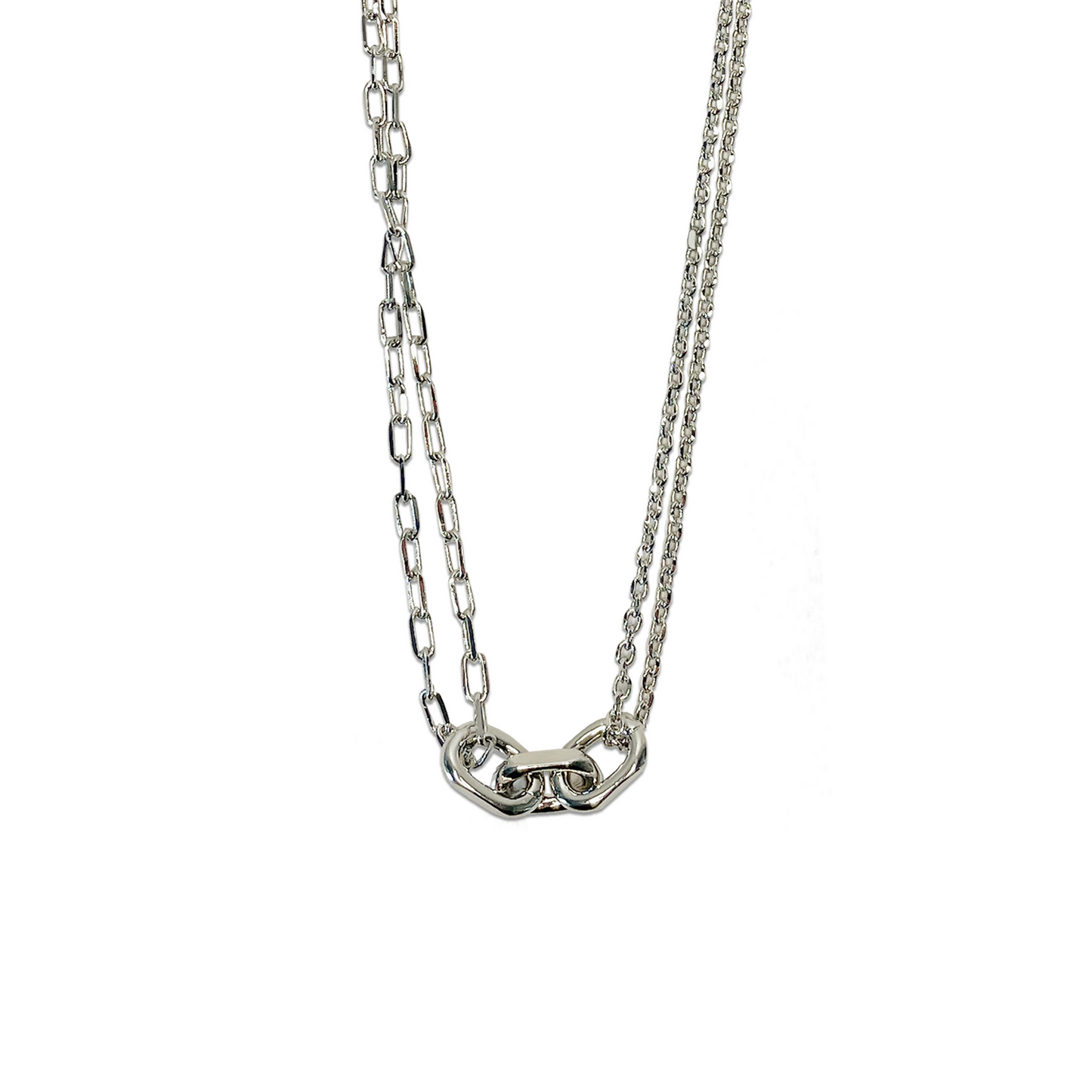 Ziva Chain Necklace-Silver