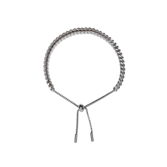 Ziva Chain Bracelet- Silver